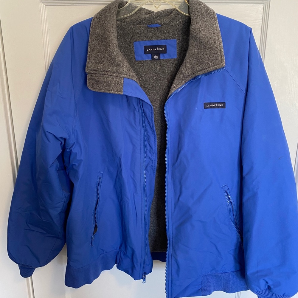 Mens Land End Fleece Lined Jacket
